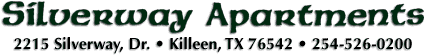 Silverway Apartments - 2215 Silverway, Dr; Killeen, TX 76549; 254-526-0200